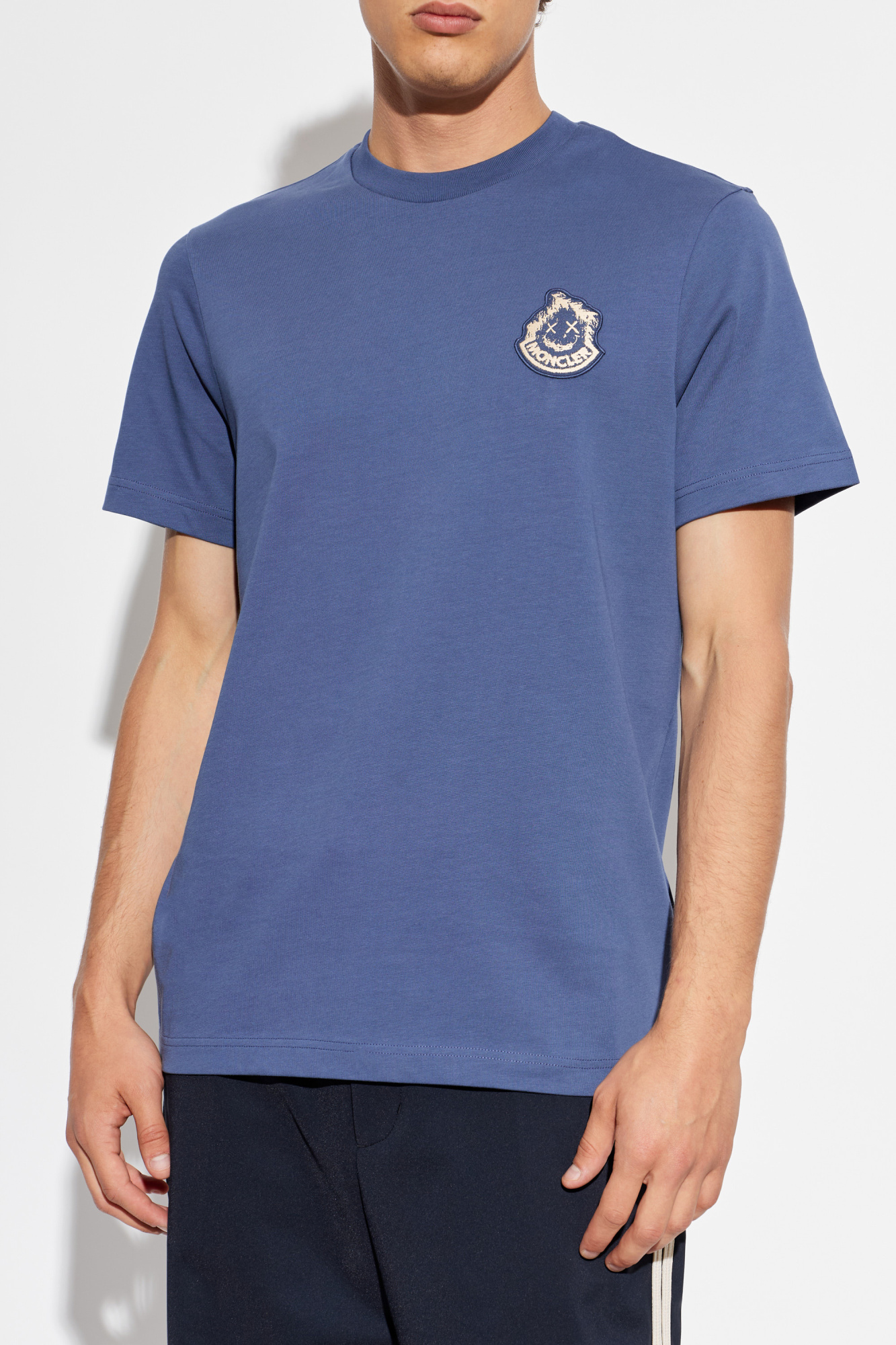 Moncler T-shirt with logo patch | Men's | Vitkac